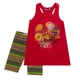 Костюм: Туника с леггинсами Losan Junior girls (414-8013AB/223) Красный с зеленым 8 Years-128 см - изображение 1