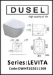 Унитаз DUSEL LEVITA подвесной DWHT10201130R с сиденьем Soft Close дюропласт - изображение 3