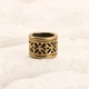 Бусина для темляка Rondelle с орнаментом, ручное литьё - изображение 1