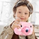 Детский фотоаппарат-генератор для мыльных пузырей Bubble Camera Свинка розовый - изображение 8