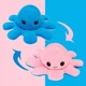 М'яка іграшка Восьминіг-перевертень двосторонній Reversible Octopus Plushie ROP1A рожевий-синій - зображення 3