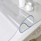 Мягкое стекло Силиконовая защитная скатерть для мебели Soft Glass 1.2х1.0 м (толщина 1.5мм) Прозрачная - изображение 2