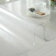 Мягкое стекло Силиконовая защитная скатерть для мебели Soft Glass 1.2х1.0 м (толщина 1.5мм) Прозрачная - изображение 8