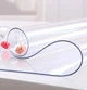 Мягкое стекло Силиконовая защитная скатерть для мебели Soft Glass 1.0х1.0 м (толщина 1.5мм) Прозрачная - изображение 2