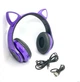 Бездротові Bluetooth-навушники CXT-B39 Cat Ear з вушками і LED підсвічуванням Фіолетовий - зображення 6