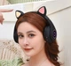 Беспроводные Bluetooth наушники CXT-B39 Cat Ear с ушками и LED подсветкой Черный - изображение 4