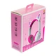 Бездротові навушники Epik ZW-028 Bluetooth 5.0/AUX/MicroSD зі світними котячими вушками для дітей White-pink - зображення 2