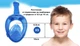 Маска для снорклинга и подводного плавания (дайвинга) Tribord Easy breath Размер S-M (Синий) - изображение 8