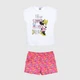 Комплект (футболка + шорты) для девочки Disney Minnie UE1018 128-134 см Белый (3609084855727) - изображение 1