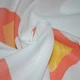 Поликоттон для штор ромбы желтые, квадраты красные на белом фоне, ш.140 (38510.001) - изображение 3