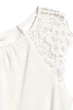 Майка с кружевом H&M L Молочный 5099586RP1_молочный - изображение 3