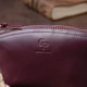 Женская кожаная косметичка Amelin GRANDE PELLE 11300 Сливовая - изображение 6