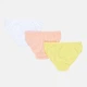 Детские трусы-слипы для девочки Lulu Castagnette Slip X3 Enfant Fille Lulu 83890483-2 110-116 см Белый/Розовый/Жёлтый (3349610012407) - изображение 2