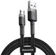 Кабель Baseus Cafule Cable USB for Micro 2.4A / 1м Gray / Black (CAMKLF-BG1) - изображение 1