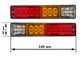 Задние LED фонари, на прицеп, на трактор, на грузовик 12 и 24 Вольта (240х55мм) Цена за комплект! - изображение 4