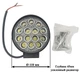 LED фара БЛИЖНЕГО света. Светодиодная круглая фара на 14 диодов. 27T-42W/25/F. Пр-во Корея LED-1023 - изображение 6