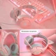 Ігрові навушники Onikuma K9 з мікрофоном і LED RGB підсвіткою котячі вушка дротові Pink (K9P) - зображення 8