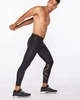 Мужские компрессионные тайтсы 2XU, MCS X Training Compression Tights, S, черный/золотой логотип - изображение 4