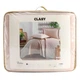 Покрывало стеганное хлопковое с наволочкой Aran Clasy 180x240 Pedra V3 Пудровый - изображение 3