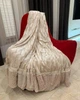 Меховой двухсторонний плед покрывало Норка Premium Collection Евро 200x220 бежевый - изображение 2