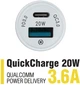Автомобильное зарядное устройство для Piko CC-302QP USB-A+ Type-C 25W QC 3.0 PD 3.0 White (1283126509896) - изображение 2