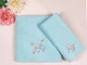 Набір рушників English Home Flower Love 50х76 см + 30х40 см Блакитний - зображення 1
