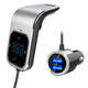 ФМ трансмиттер Aiver F39 Car MP3 Player Bluetooth v4.2 Fast Charge 2.4A Silver - изображение 5