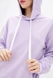 Худи Solo спортивное оверсайз One Size Лавандовый Wm1413 - изображение 3