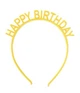 Аксесуар-обруч для волосся "Happy Birthday" жовтий (202031) - зображення 1