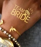 Флеш тату на дівич-вечір "Team Bride" з діамантом (B338) - зображення 1