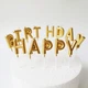 Cвічки для торта золоті літери "Happy Birthday" (CANDLES-1) - зображення 5