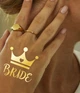 Флеш тату на дівич-вечір "The Bride" з короною (B502) - зображення 1