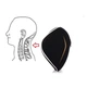 Ортопедический подголовник Lagodrive Neck Pillow 22x26x12см черный - изображение 2