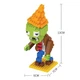Конструктор Растения против зомби Micro Brick Зомби с конусом Plants vs Zombies 300 деталей - изображение 2