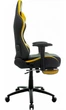 Компьютерное Игровое Кресло Геймерское с Подножкой для Геймера GT Racer X-2534-F Черное / Желтое - изображение 9
