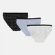 Трусики-слип Manoukian Slips-X3-Femme 12890190-2 L Светло-серый/Чёрный/Белый (3349610012490) - изображение 2