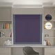 Римские шторы DECOLIV Блэкаут Перфект сиреневый с графитовый кантом 160*170 см - изображение 1