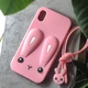 Чехол Funny-Bunny для Iphone XS бампер резиновый заяц Розовый - изображение 1