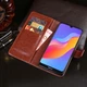 Чехол Idewei для Honor 8A Prime книжка кожа PU коричневый - изображение 3
