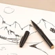 Капілярна ручка Pentel Sign Pen чорна твердий наконечник - изображение 2