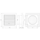 Вентиляційна регульована решітка Europlast ND10RS - изображение 2