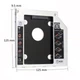 Перехідник для установки другого HDD SSD диска SATA 3 в відсік DVD приводу ноутбука OptiBuy 9,5 мм (caddy-9.5) - зображення 4