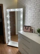 Передвижное зеркало на колесах 180x80см MiroRika белый - изображение 2