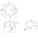 Кухонная мойка AquaSanita Clarus SR102AW-220 Argent, серый - изображение 4