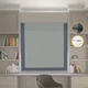 Римские шторы DECOLIV Блэкаут Перфект оливковый с графитовым кантом 210*170 см - изображение 1