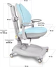 Крісло дитяче ErgoKids GT Y-404 Ortopedic Blue (Y-404 KBL) Блакитний - зображення 3