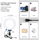 Комплект блогера Puluz PKT3028 4в1 (кольцевой свет, крепление, держатель для телефона, микрофон) - изображение 3
