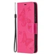 Чехол-книжка с рисунком UniCase Butterfly Pattern для Xiaomi Redmi Note 10 Pro - Rose - изображение 3