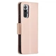 Чехол-книжка с рисунком UniCase Butterfly Pattern для Xiaomi Redmi Note 10 Pro - Rose Gold - изображение 4