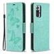 Чехол-книжка с рисунком UniCase Butterfly Pattern для Xiaomi Redmi Note 10 Pro - Green - изображение 2